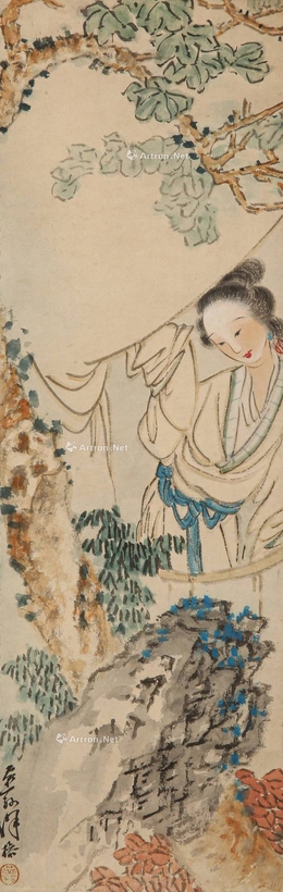 徐操 美人探幽