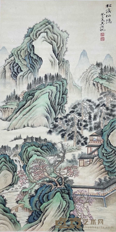 吴湖帆 松溪仙隐 110×55cm