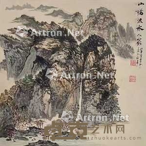 袁存建 小桥流水人家 镜片 68×68cm
