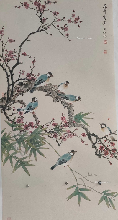 袁亚明 花开富贵 镜片