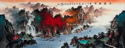 吴景存 江南晚堤
