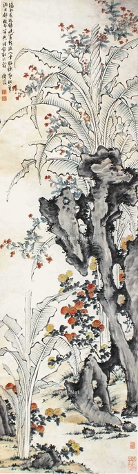 陈道复 芭蕉图 立轴