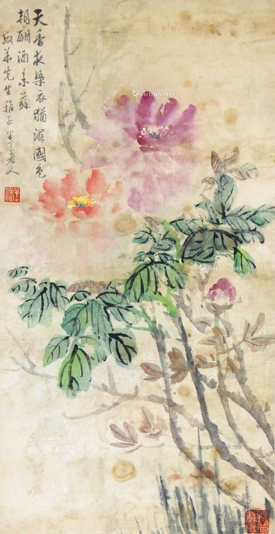 陈半丁 花卉 立轴