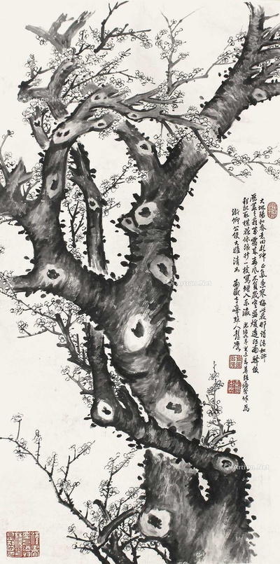 彭玉麟 梅花 立轴
