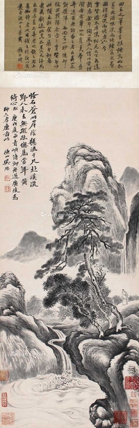 吴历 山水 立轴