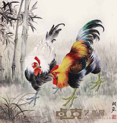 戈湘岚 大吉图 立轴 69×65cm