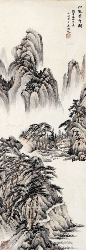 吴湖帆 山水 立轴