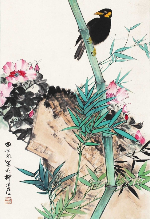 田世光 花鸟 立轴