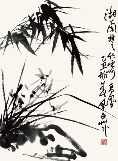蒋风白 三清图 立轴