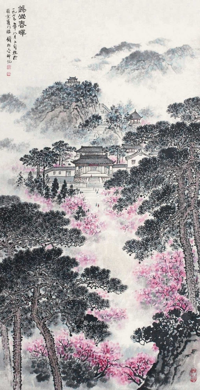 钱松岩 锡山春晖 立轴