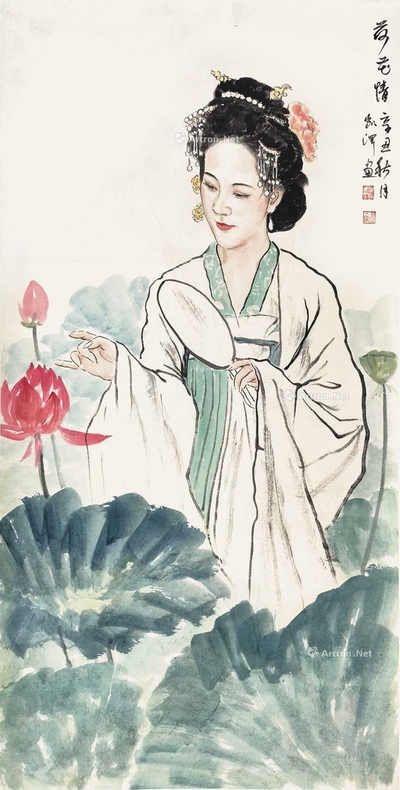 谢凯泽 荷花情 镜片