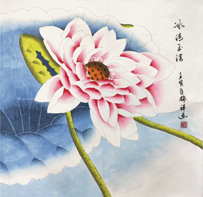 邓锦祥 荷花 镜片