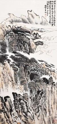 陆俨少 山水 立轴