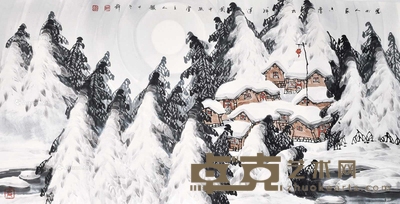 于志学 塞外人家 托片 139×70cm
