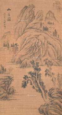 文伯仁 山居图 立轴