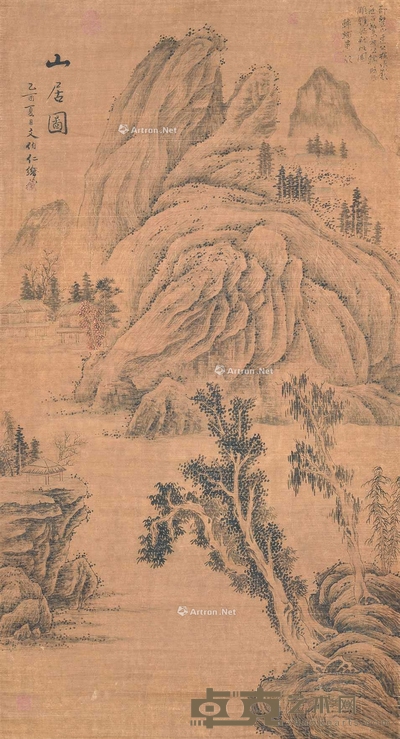 文伯仁 山居图 立轴 122×66cm