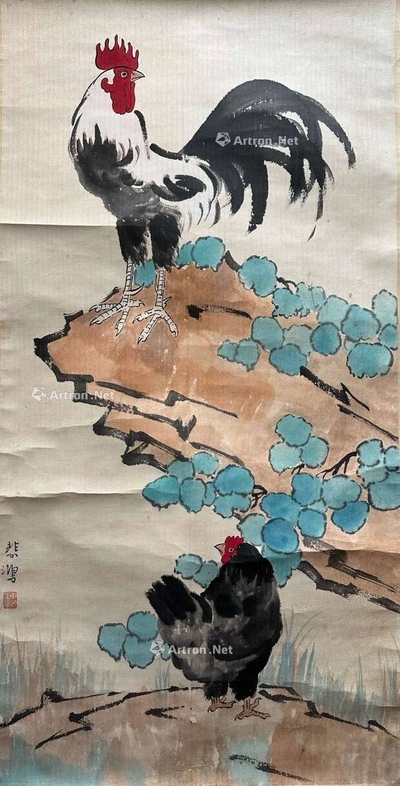 徐悲鸿 款  大吉图