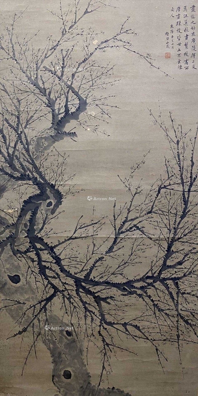 金农 款  梅花 中堂