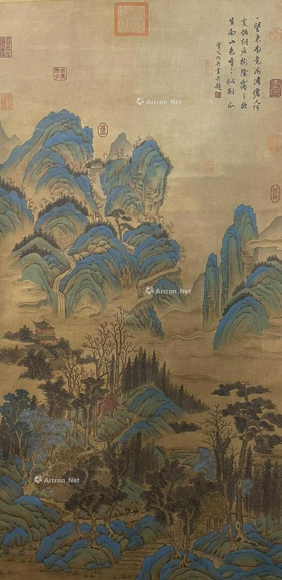 仇英 款  山水