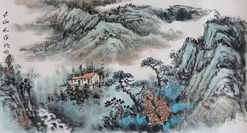 张兆明 大山人家 镜心