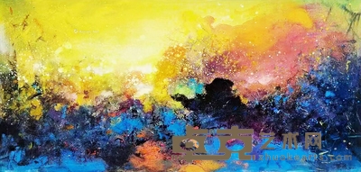 贺一珉 金光 48×90cm