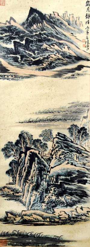 陆俨少 款 岁月静好 立轴