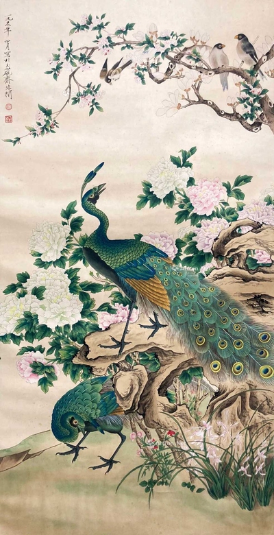 于非闇 款 富贵吉祥 立轴