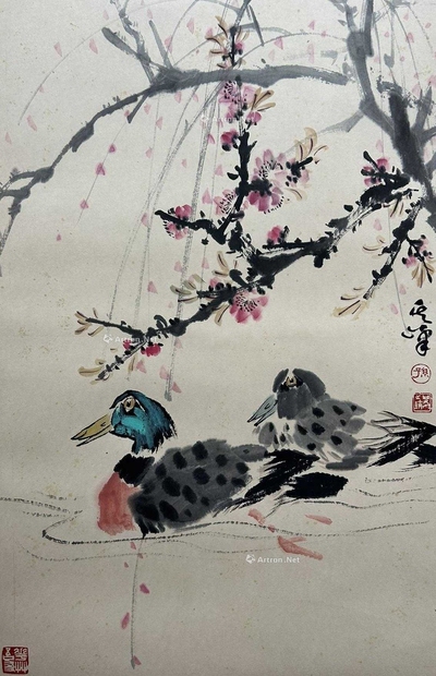 孙其峰 款 喜上梅梢 立轴