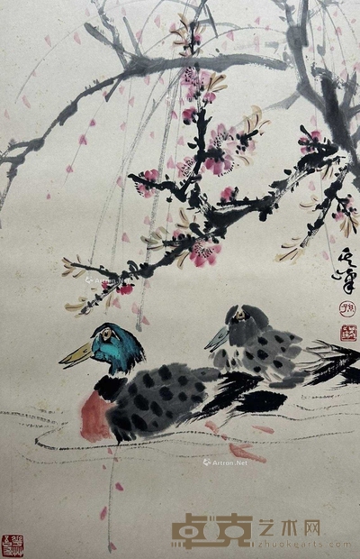 孙其峰 款 喜上梅梢 立轴 画心67×43cm