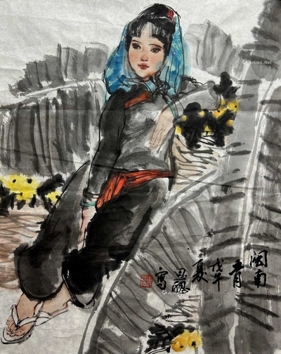 周思聪 款 芭蕉少女