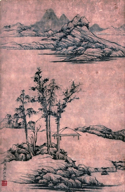 渐江（弘仁） 山水 立轴