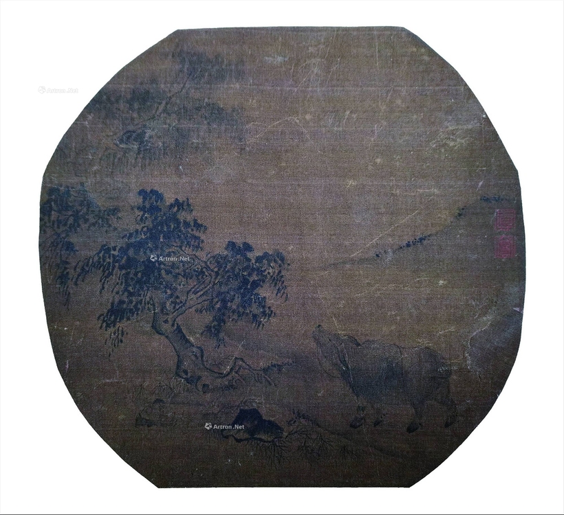 佚名 牧牛图 镜片