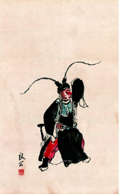关良 孙大圣 立轴