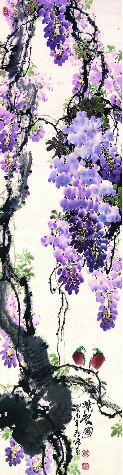 蒋峰 紫云图 立轴
