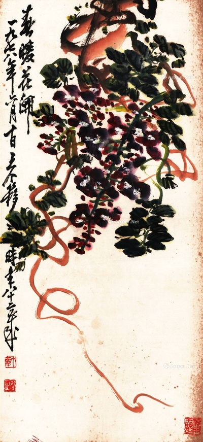 王个簃 春暖花开 立轴