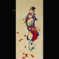 孙家勤 款 拟敦煌莫高窟 镜片