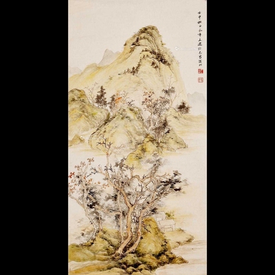 王永年 款 1992年作 富春山居 立轴