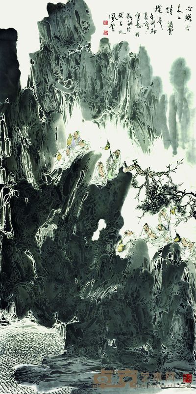 钟鸣 山水 137*70cm 约:8.63平尺